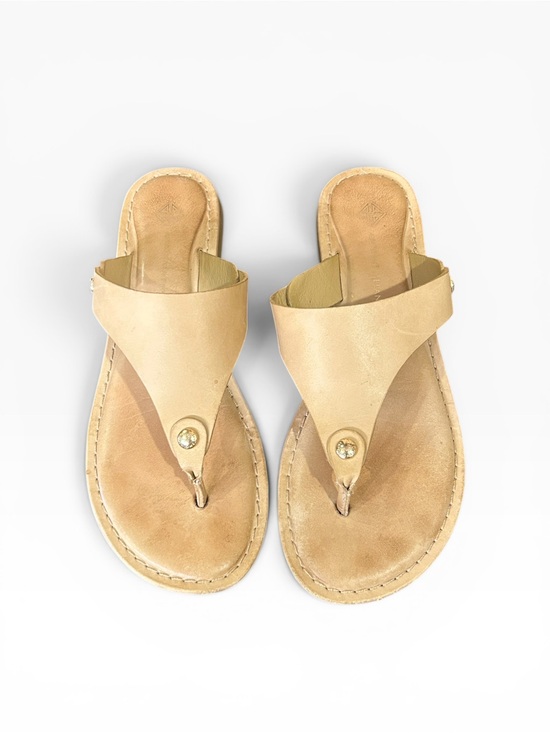 ANTONIO MELANI Shoes - Antonio Melani Lennore Tan Leather Flip Flop Thong Sandals Women’s Size 7